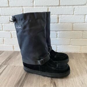 Steger Mukluk Yukon Black Leather Snow Winter Extreme Cold Boots Men’s Size 9